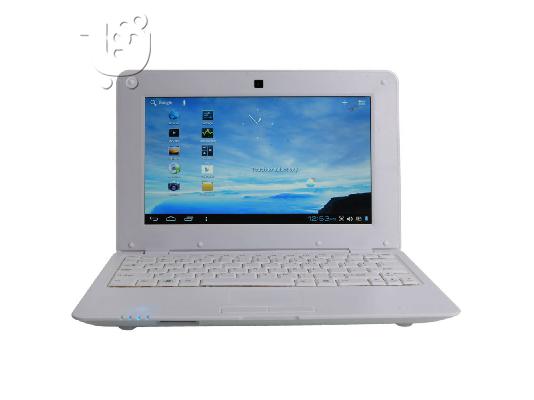 PoulaTo: netbook άσπρο με λογισμικό android